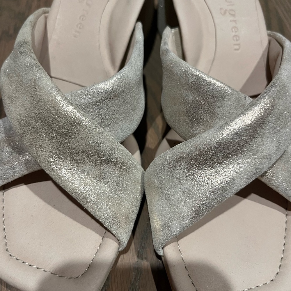 Paul Green Lauren Sandal Mineral Metallic NWOT Size 8 (5.5)